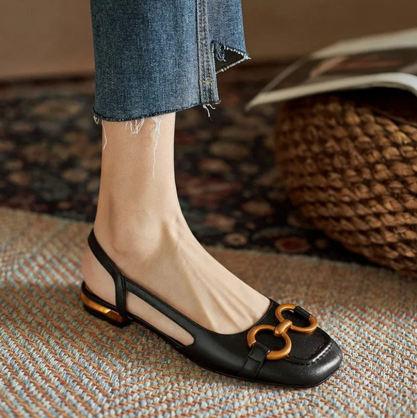 Sienna™ Orthopedic Leather Buckle Sandals