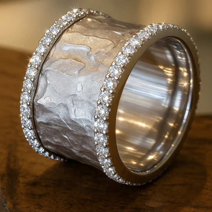 Vintage Silver Tone Zirconia Ring