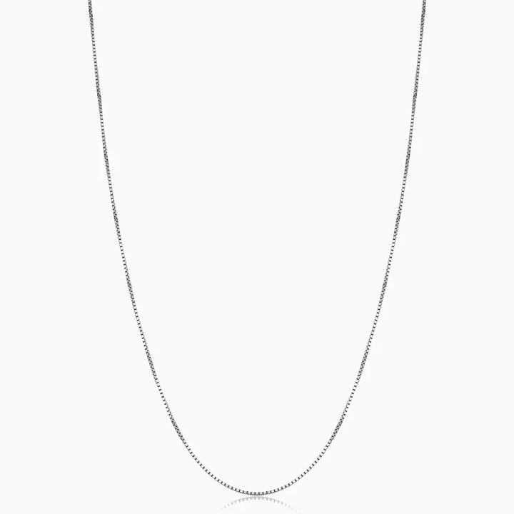 Bodega Box Necklace – Silver Tone