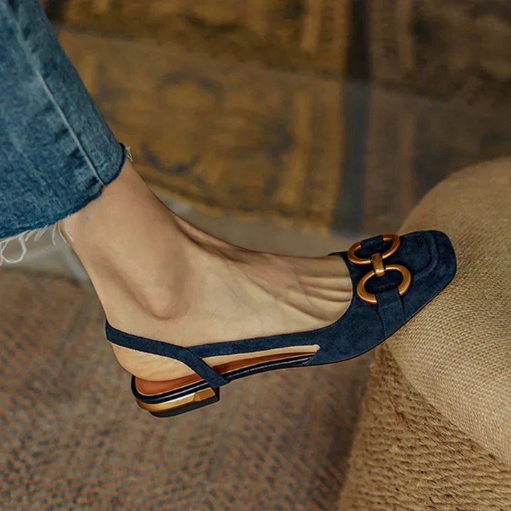 Sienna™ Orthopedic Leather Buckle Sandals