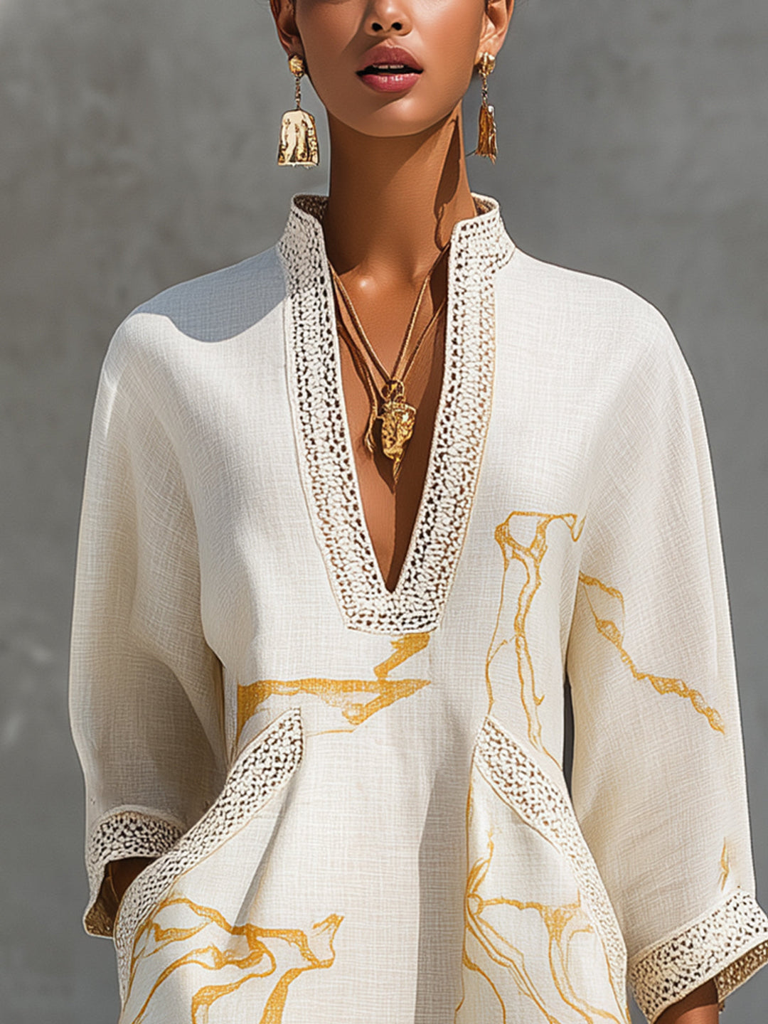 EMMA™ – Ivory Crochet Summer Dress