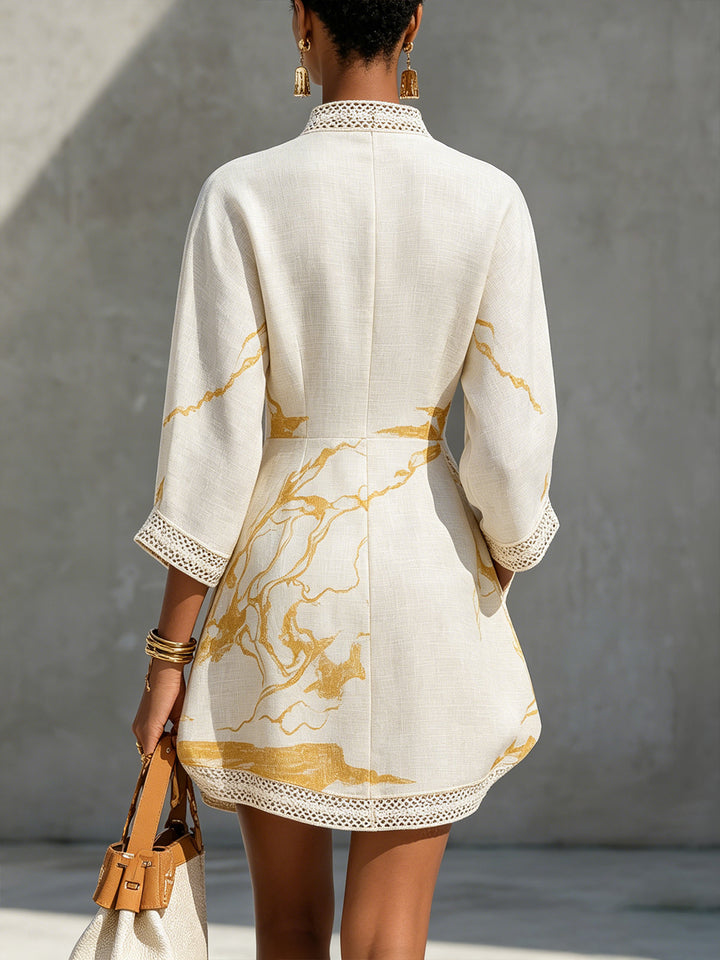 EMMA™ – Ivory Crochet Summer Dress