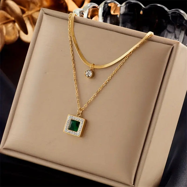 Tirena Necklace – Gold Tone