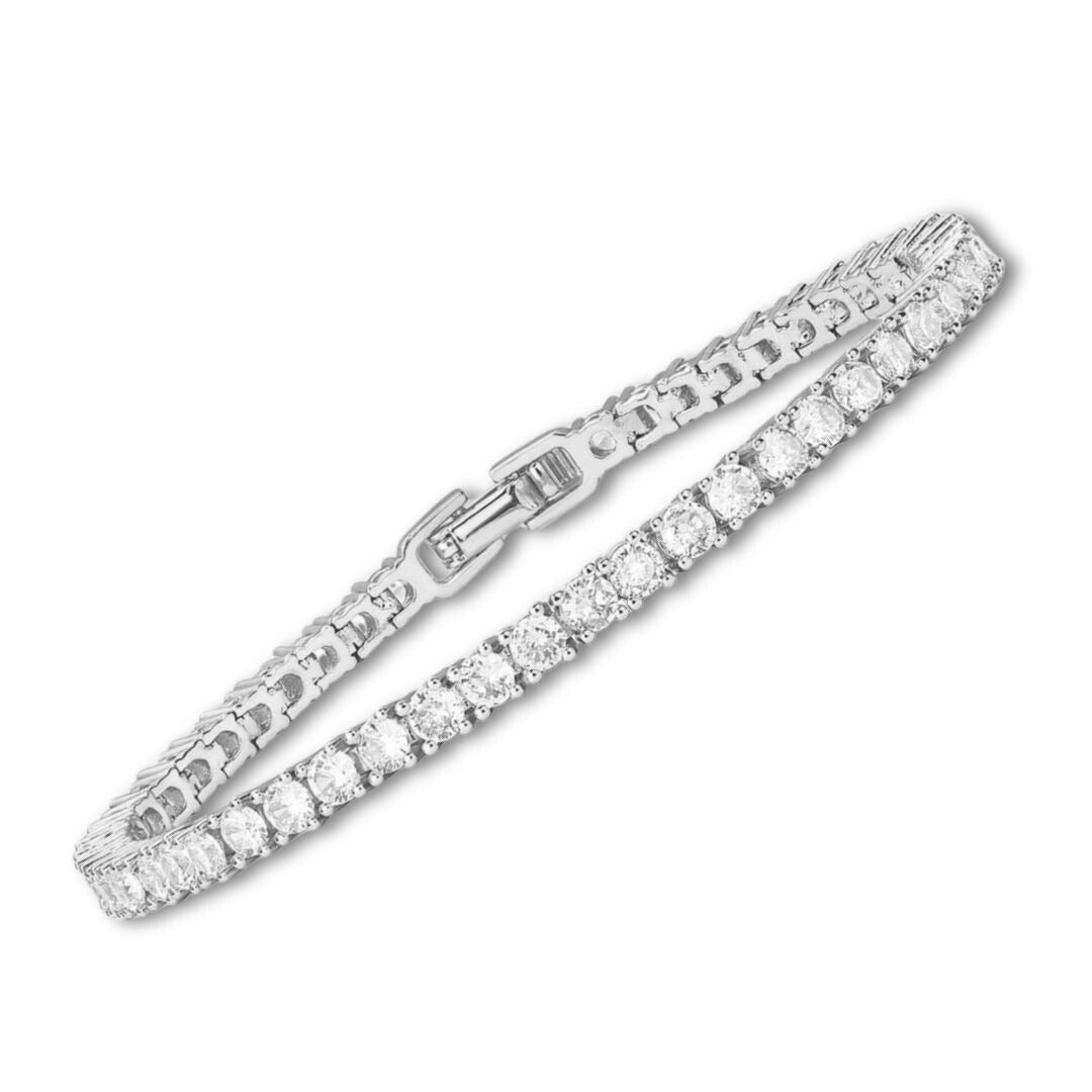 Tennis Bracelet – Silver Tone