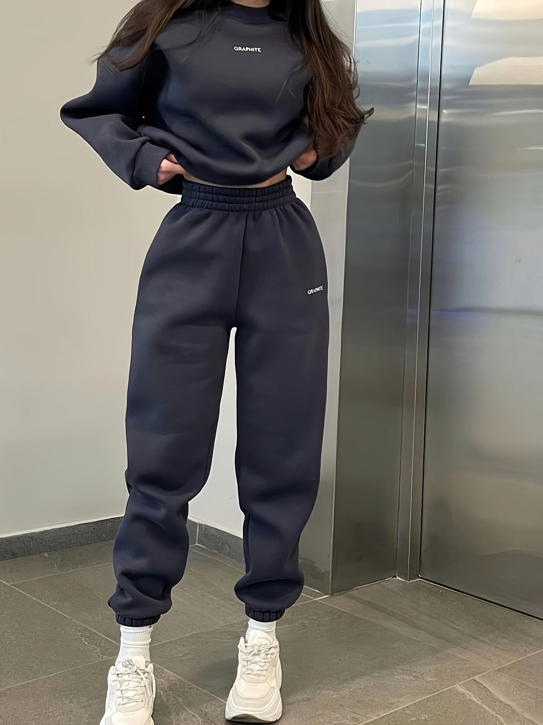 Gabriel - Two Piece Track Suit - Graphite Color Only
