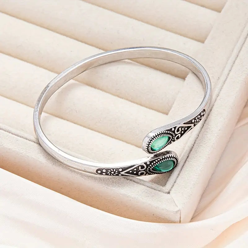 Esmeralda Bracelet – Silver Tone