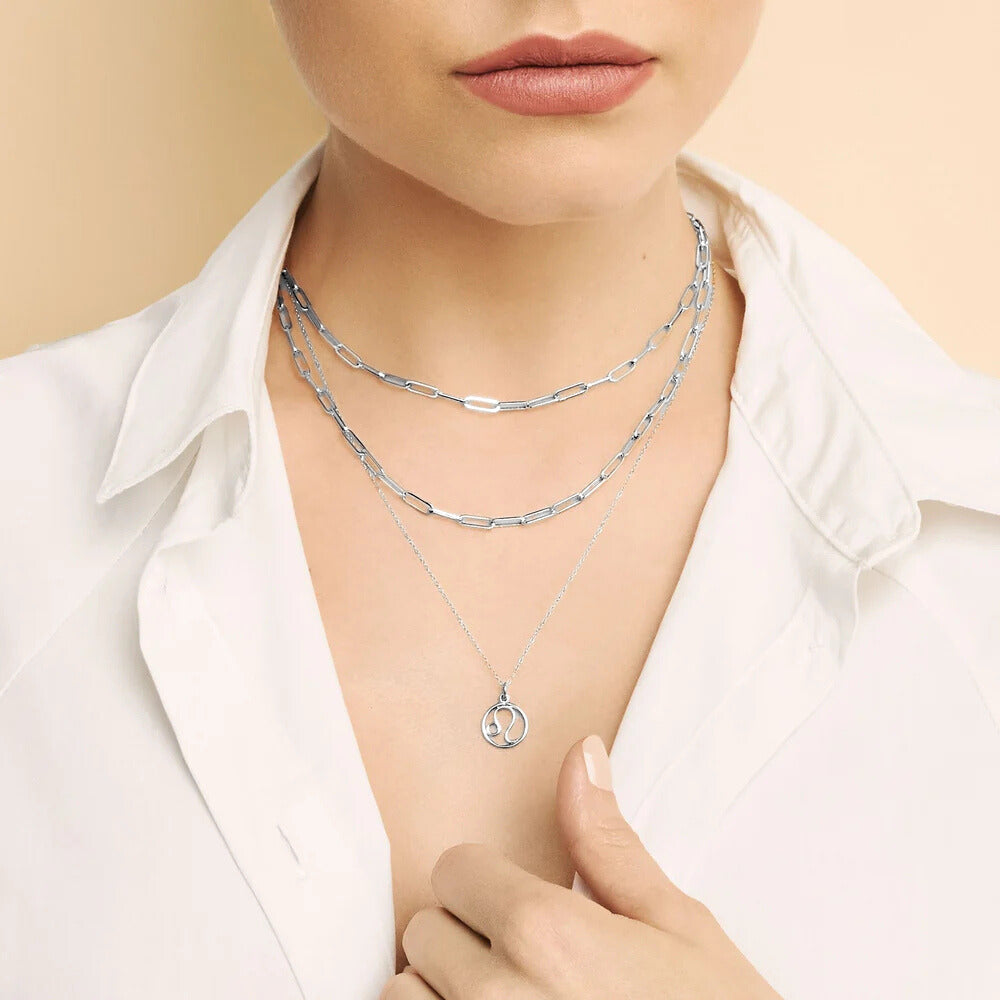 Zodiac Sign Necklace – Silver Tone