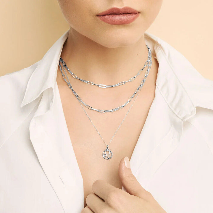 Zodiac Sign Necklace – Silver Tone