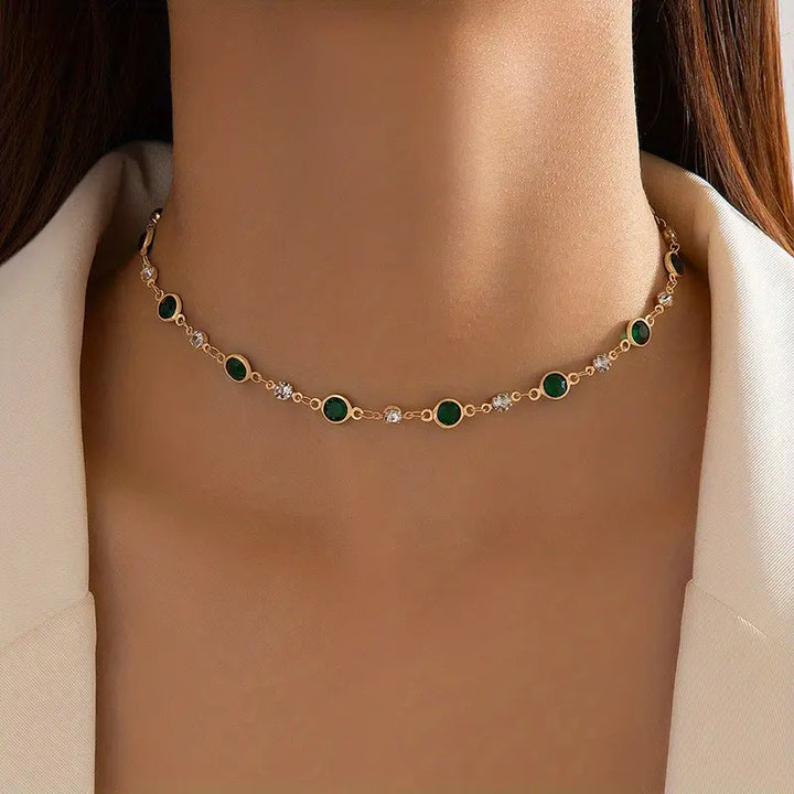 Elira Necklace – Gold Tone