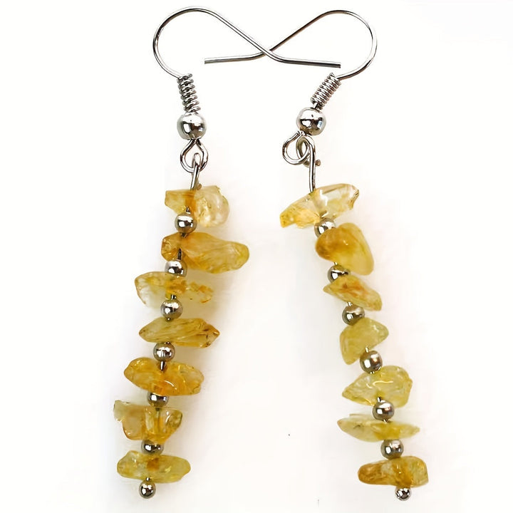 Boho Colorful Gemstone Drop Earrings