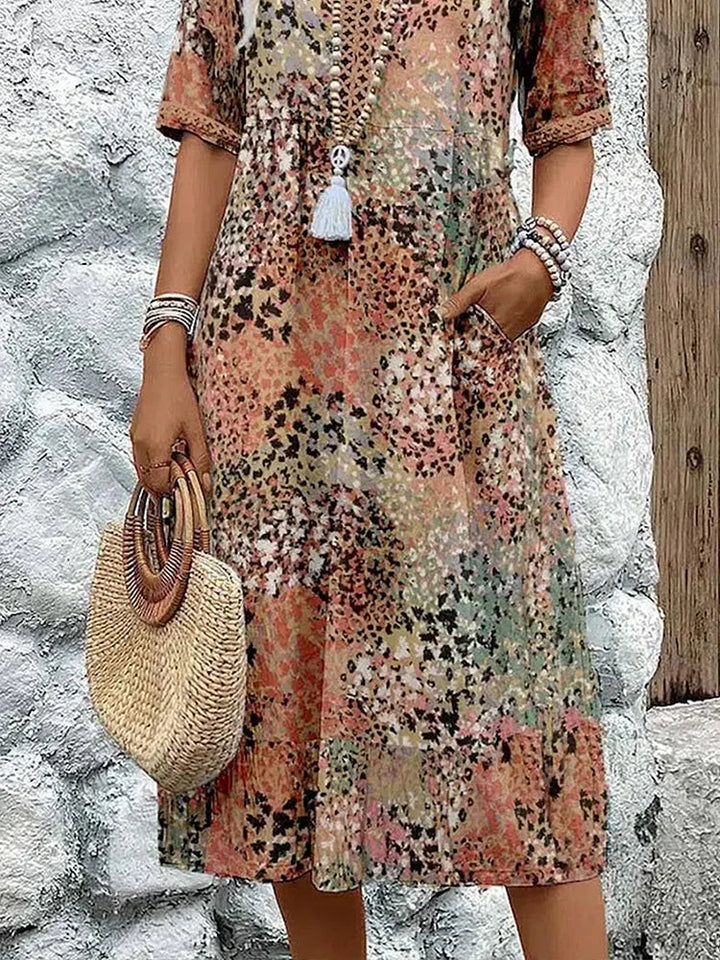 Maya™ Vibrant Midi Dress