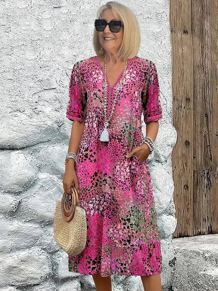 Maya™ Vibrant Midi Dress