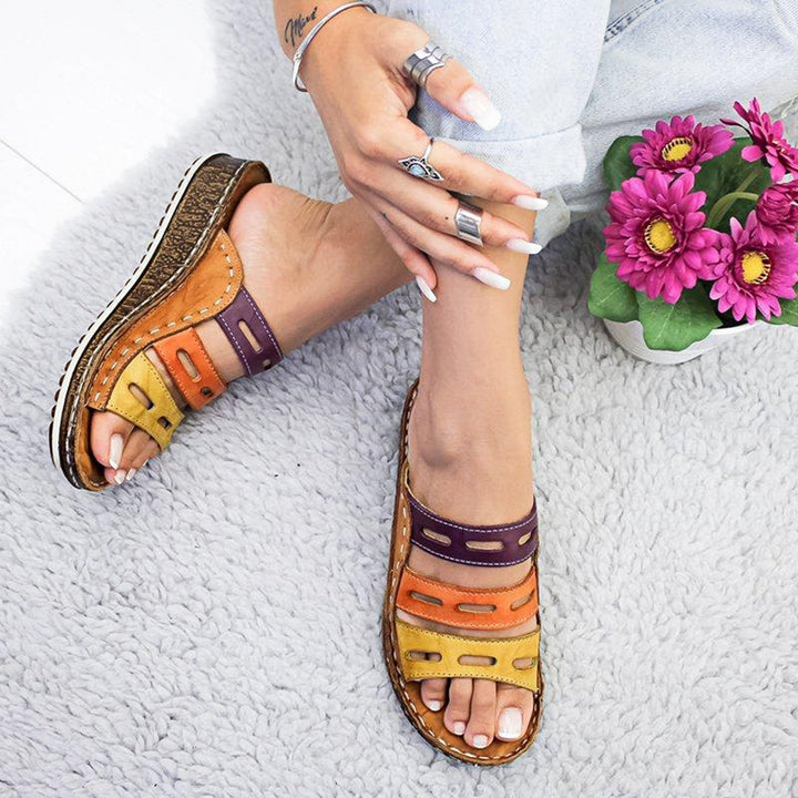 Gabriella - Premium Tricolored Sandals - Aussie Favorite