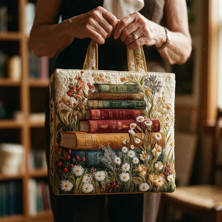 Borsa Artigianale Imbottita - Motivo Floreale