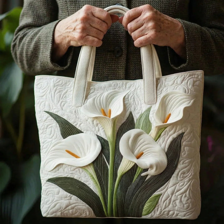 Borsa Artigianale Imbottita - Gelsomini Bianchi