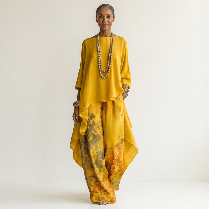 Victoria | Two-Piece Set with Asymmetric Tunic