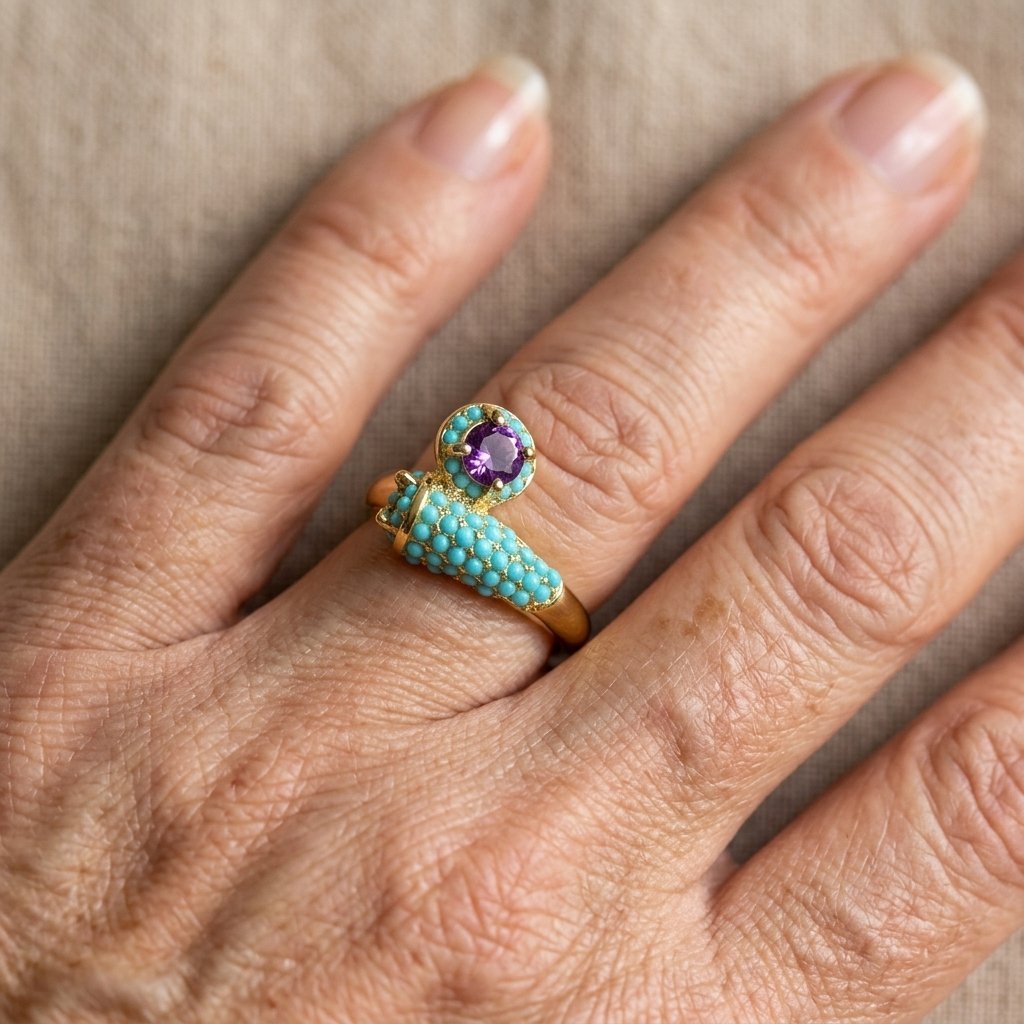 Turquoise Minimalist Ring