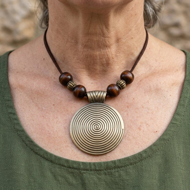 Spiral Statement Necklace