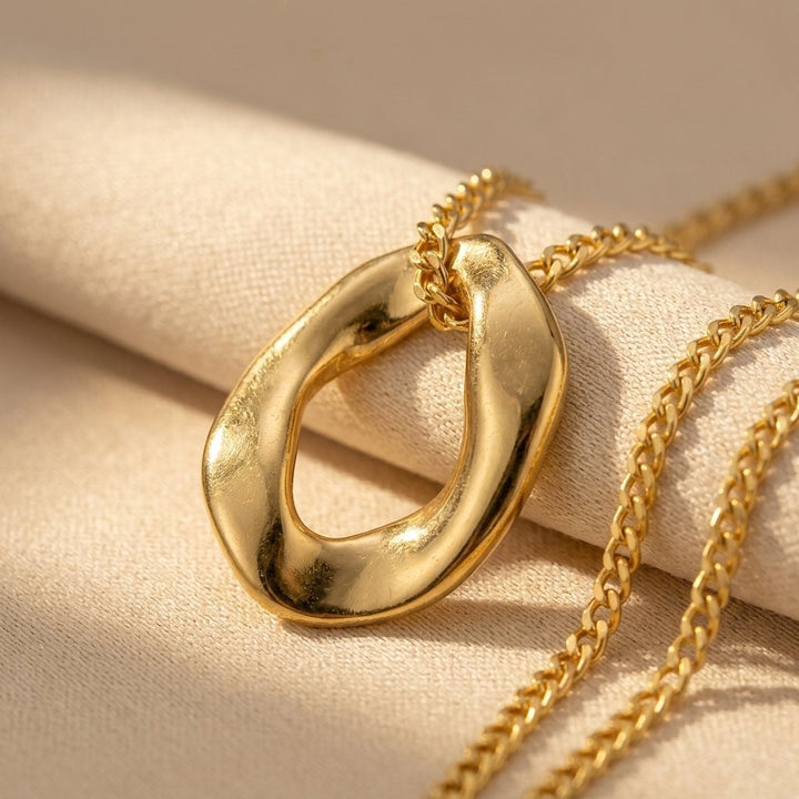 Sculpted Wave Necklace