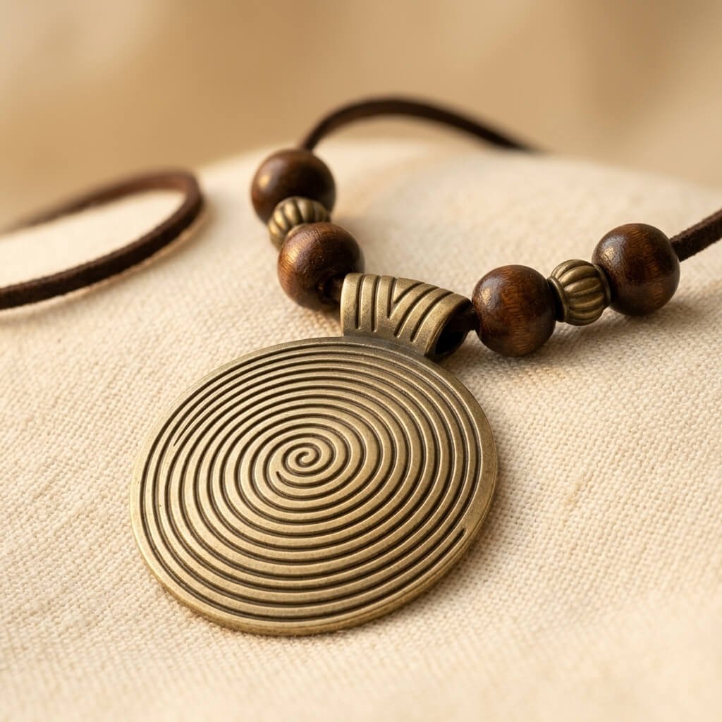 Spiral Statement Necklace
