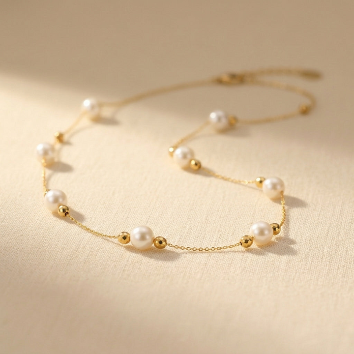 Baroque Pearl Gold Necklace