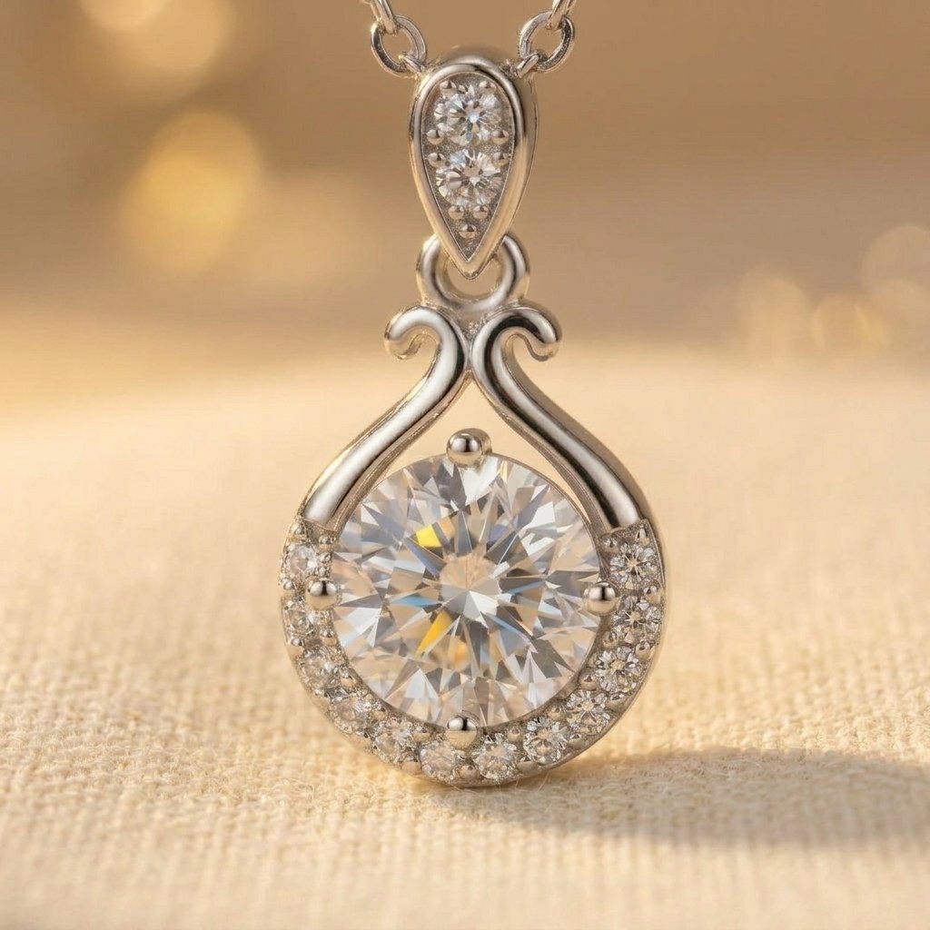 Classic Crystal Pendant Necklace