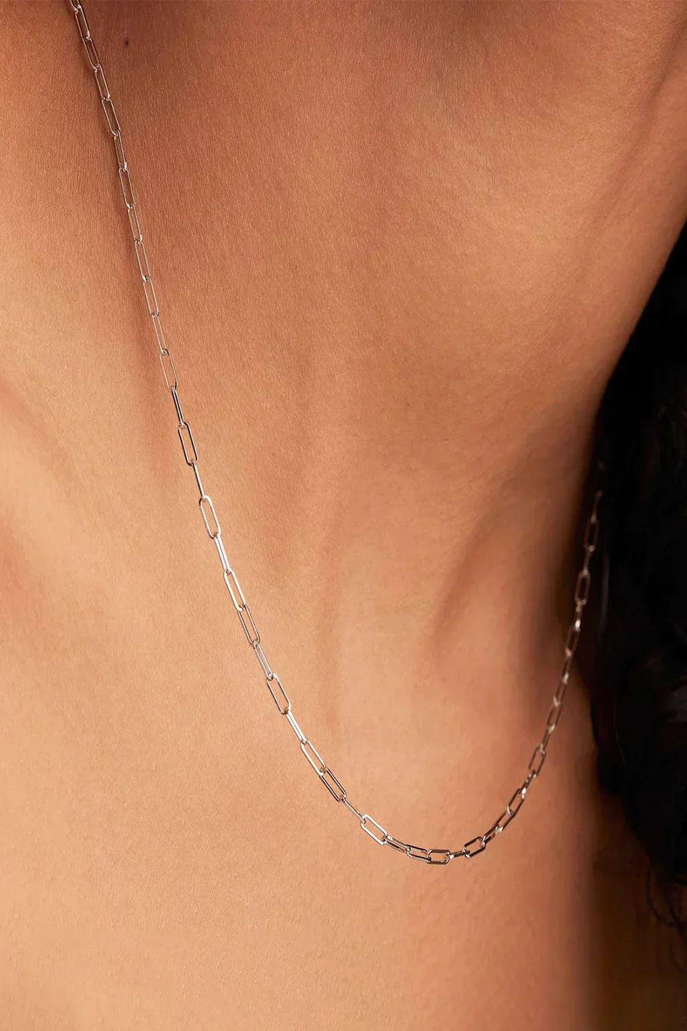 Archen Elegant Chain Necklace – Silver Tone