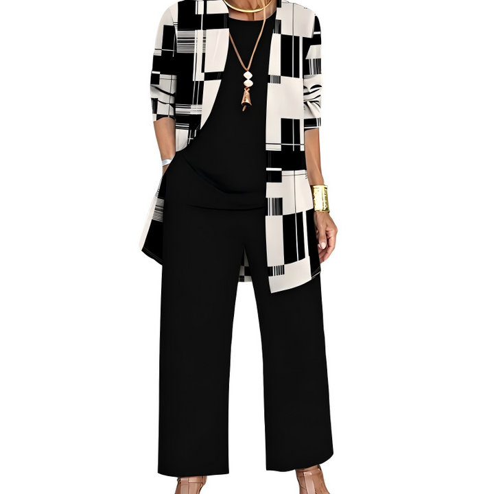 Women's Elegant Printed 3-Piece Set
