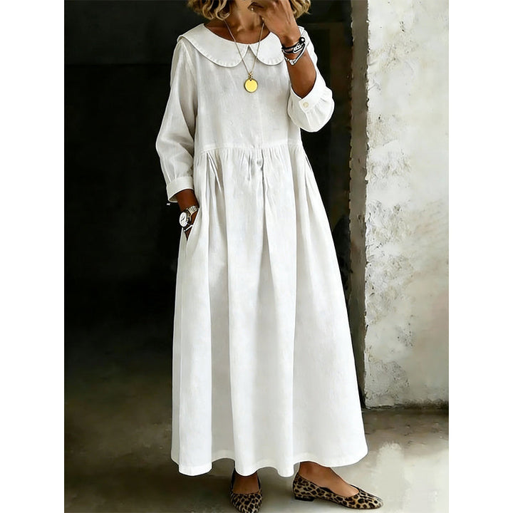 Loose Long Sleeve Maxi Dress with Pockets